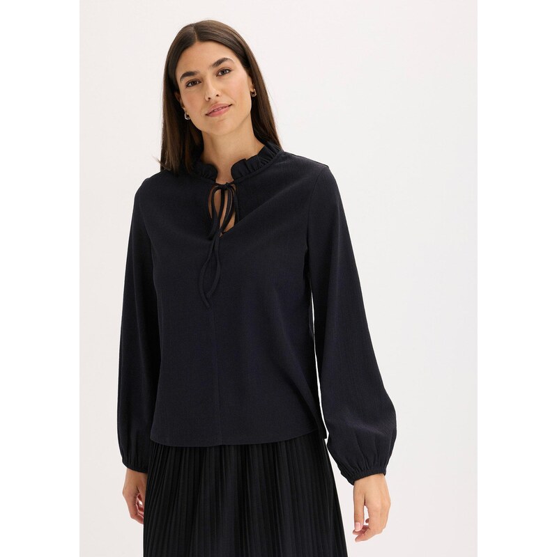 bonprix Tričko s dlhým rukávom, farba čierna 65262568