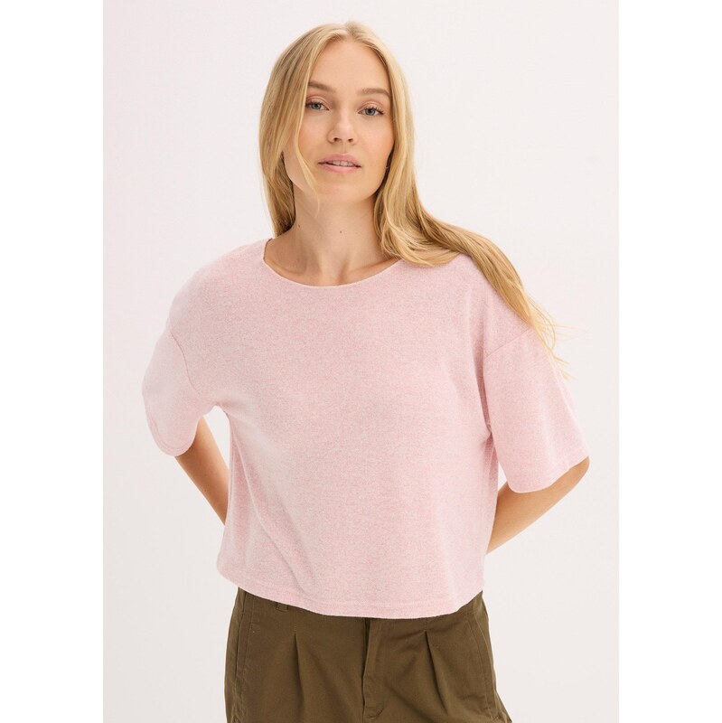 bonprix Tričko boxy, krátke, farba ružová 65262783