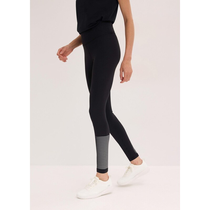 bonprix Športové legíny, komfortné, rýchlo schnúce, farba čierna 65262930