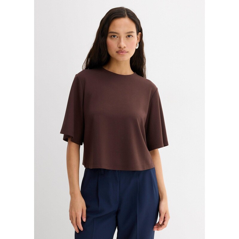 bonprix Tričko z pohodlného Punto di Roma, farba hnedá 65262958