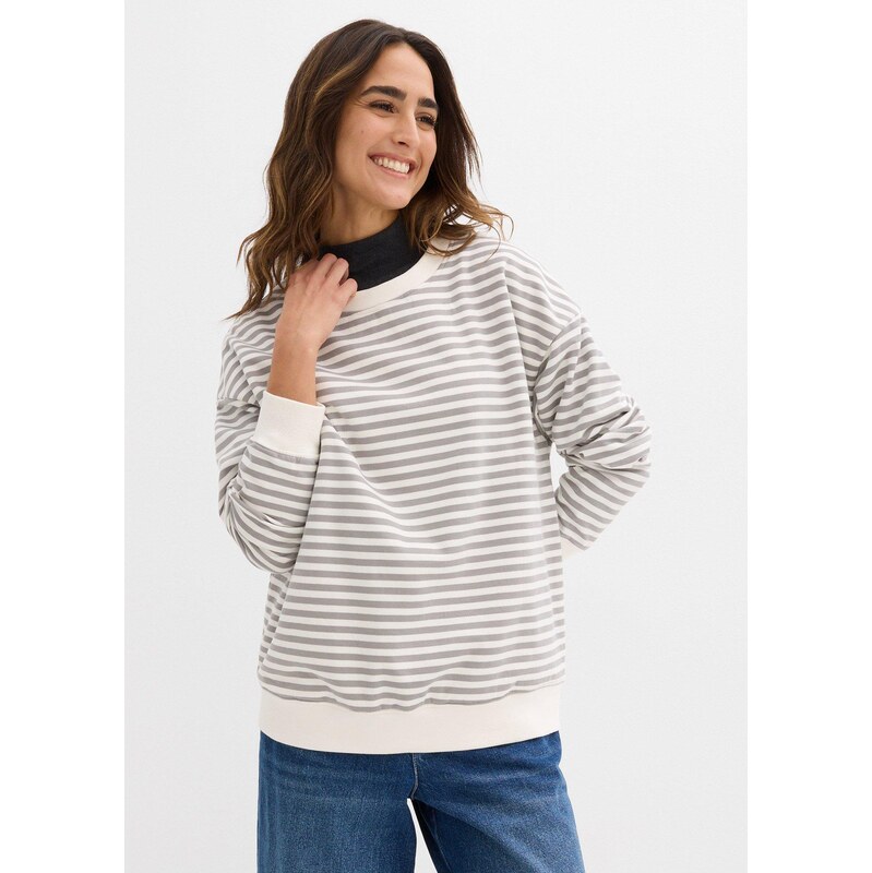 bonprix Materské mikina na dojčenie, z bio bavlny, farba šedá 65279681