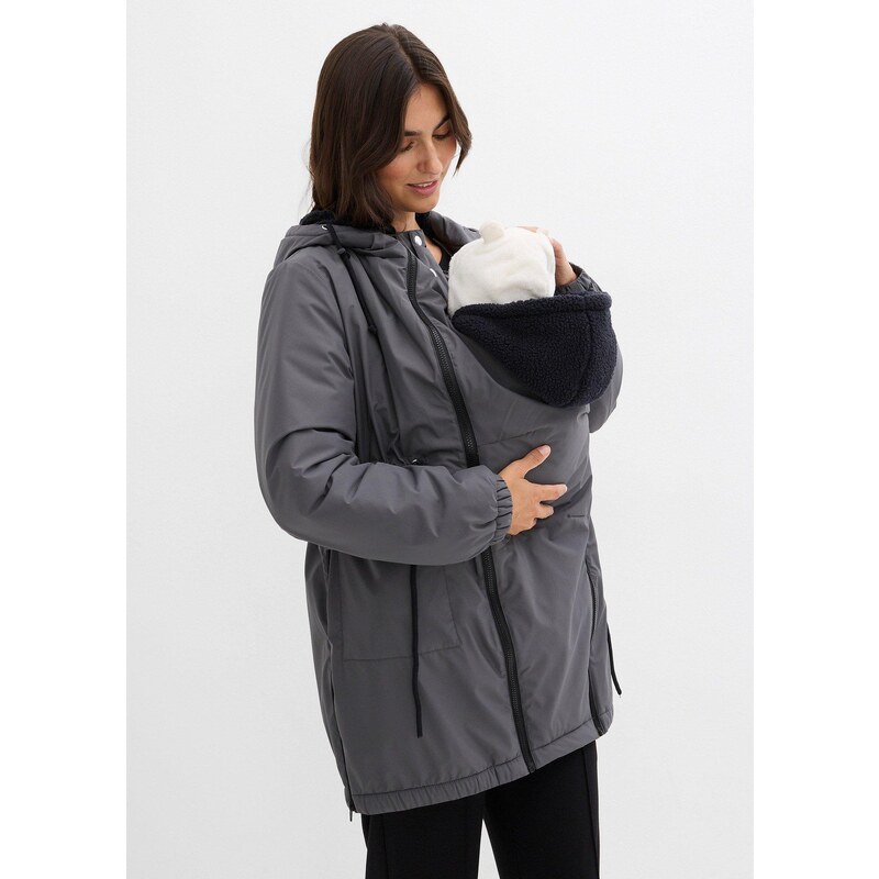 bonprix Materská bunda, mäkko podšívaná, farba šedá 65267073