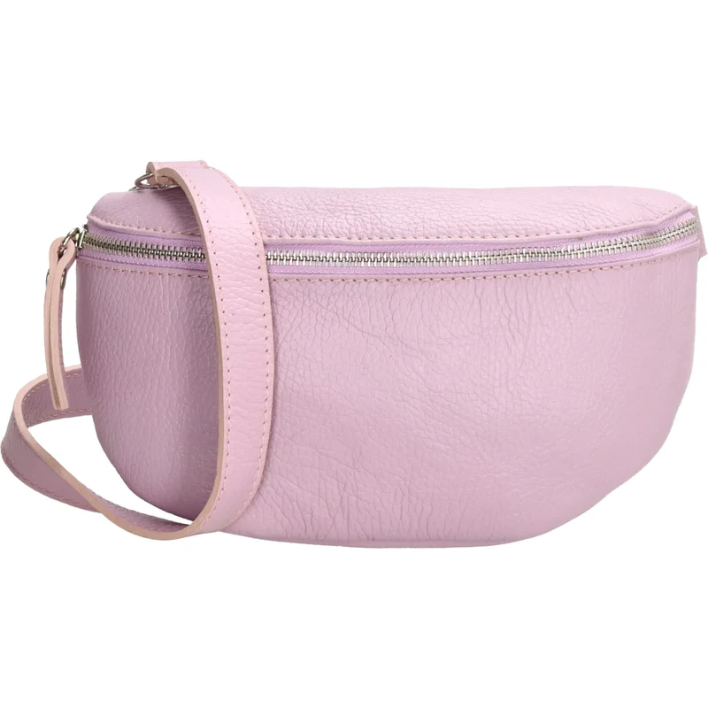 Charm London Svetloružová kožená ľadvinka „Adeline“ 65263861