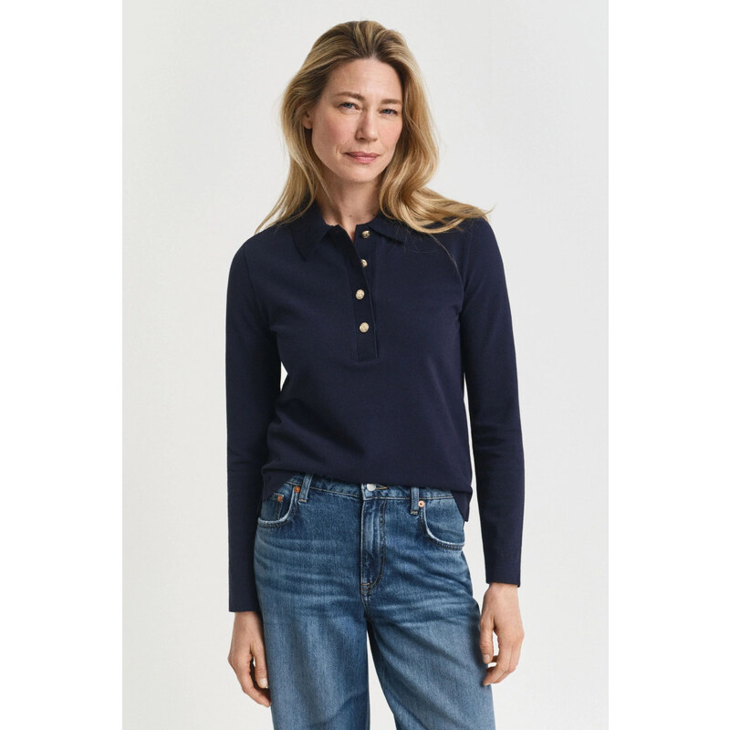 POLOKOŠEĽA GANT REG LS PIQUE POLO EVENING BLUE 64944413