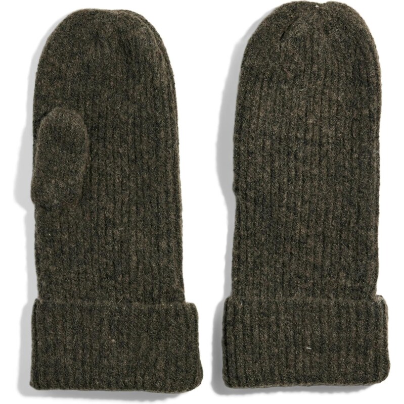 PIECES Palčiaky tmavohnedá 65644264