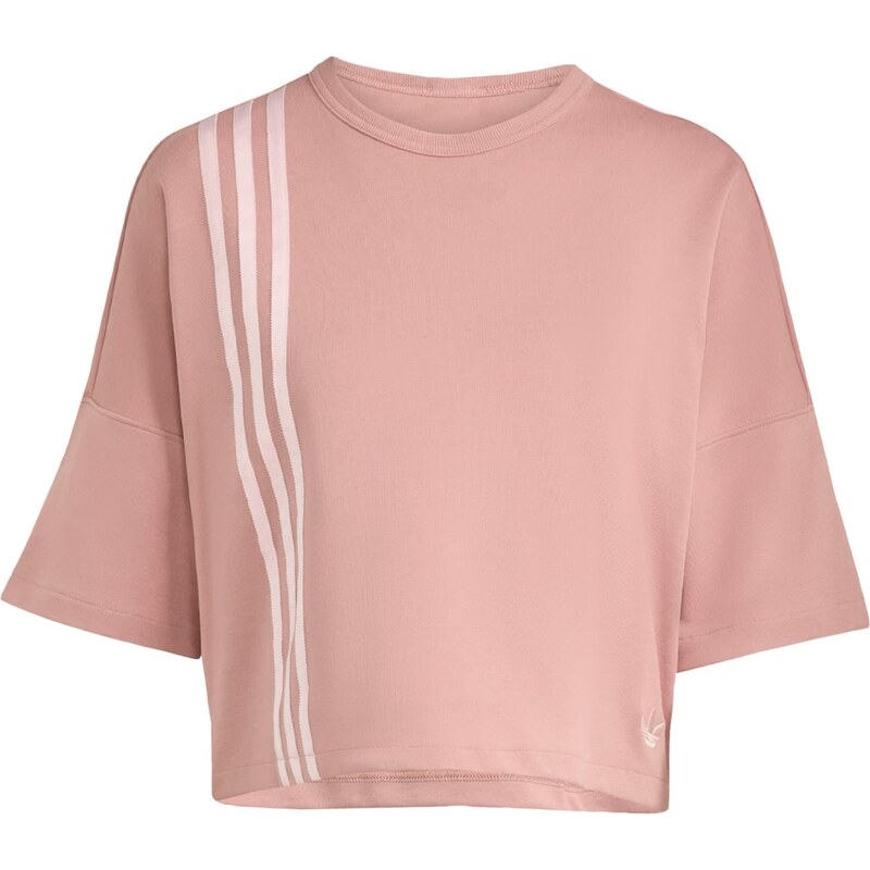 ADIDAS ORIGINALS Tričko Off Placed 3-Stripes staroružová / biela 65882279