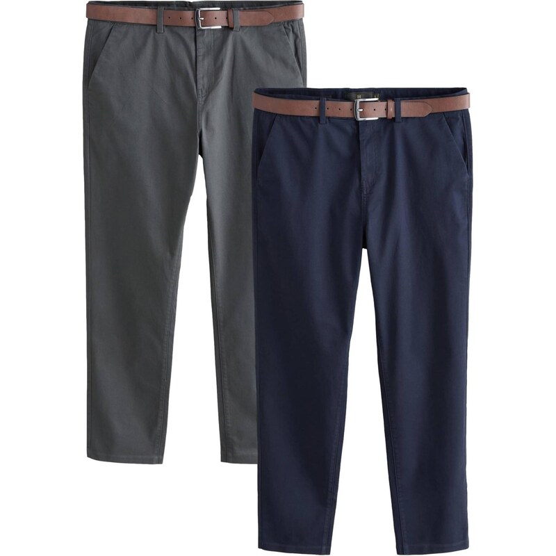 Next Chino nohavice námornícka modrá / tmavosivá 65660638