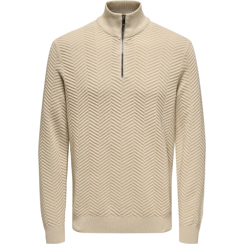 Only & Sons Sveter ONSMACE sivobéžová 65861714