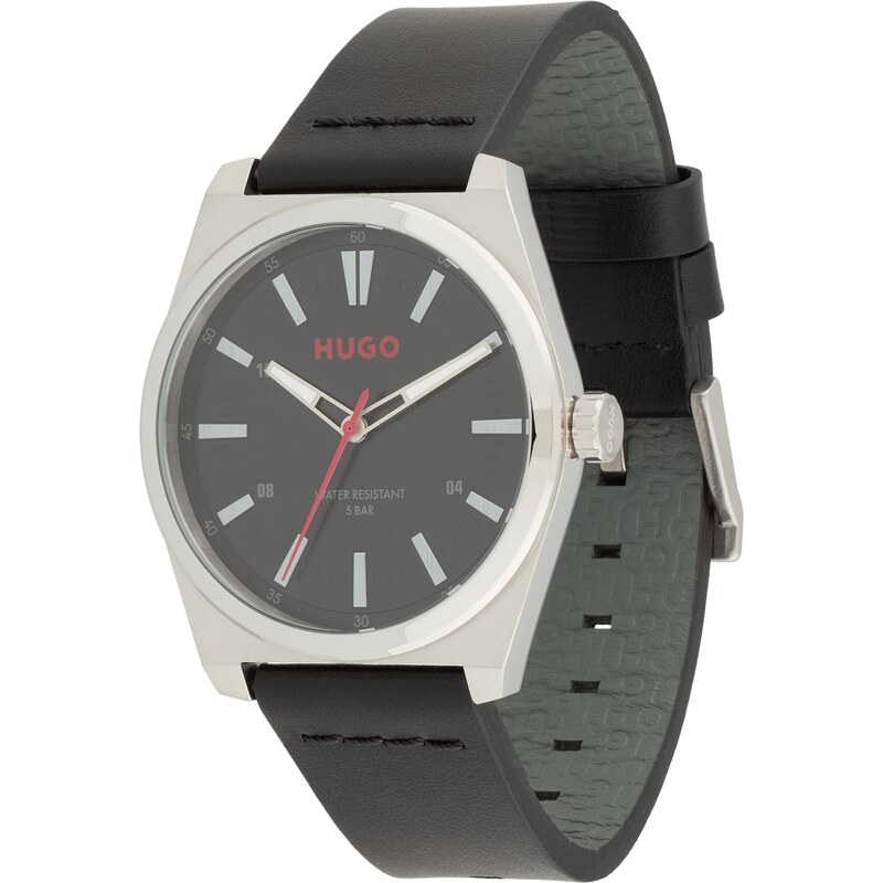 HUGO Analógové hodinky Ark červená / čierna / strieborná 65268050