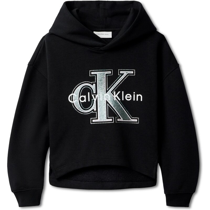 Calvin Klein Jeans Mikina sivá / čierna / biela 65292750
