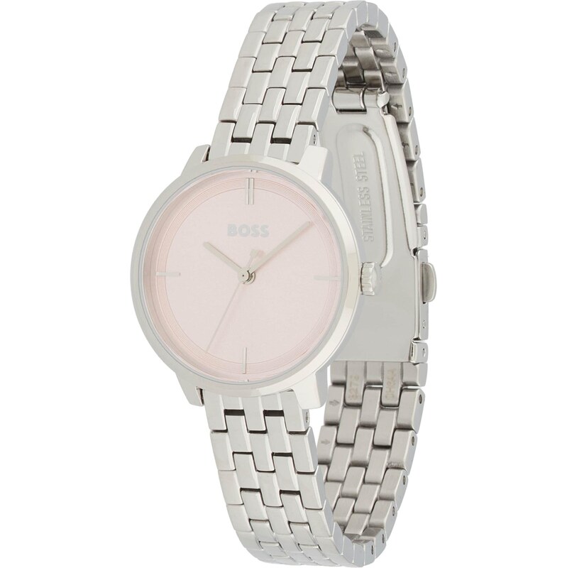 BOSS Analógové hodinky Lucia rosé / strieborná 65891120