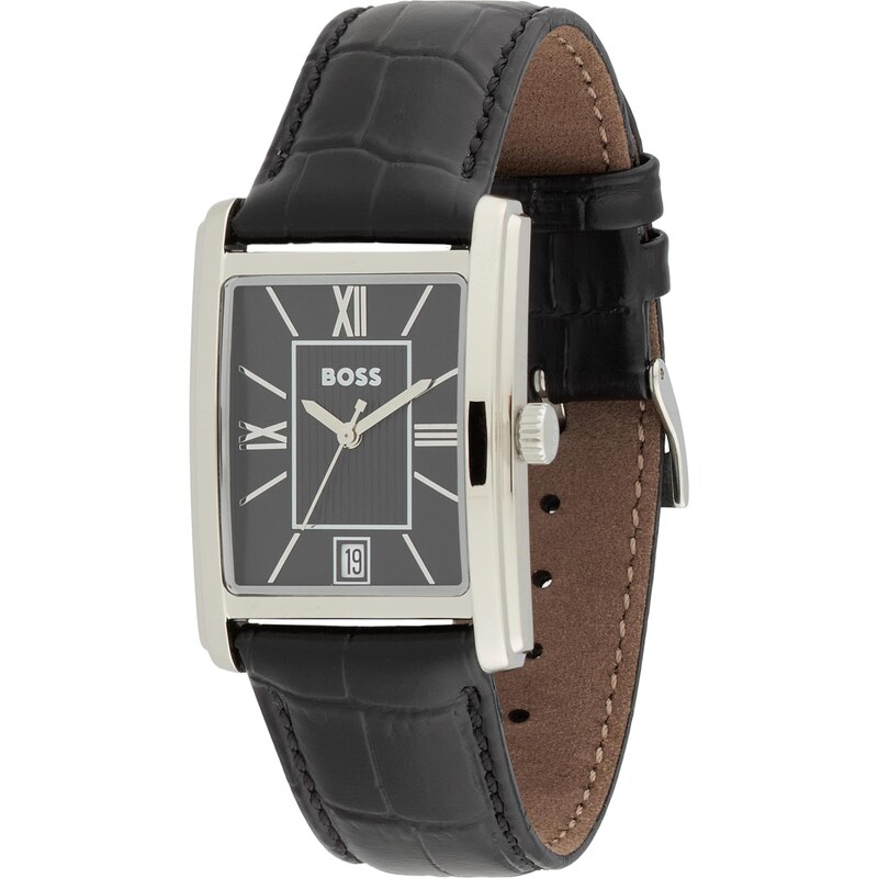 BOSS Analógové hodinky Principle Dress čierna / strieborná 65292753