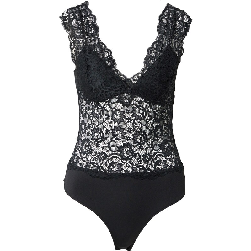 PIECES Košeľové body PCLINA čierna 65679157