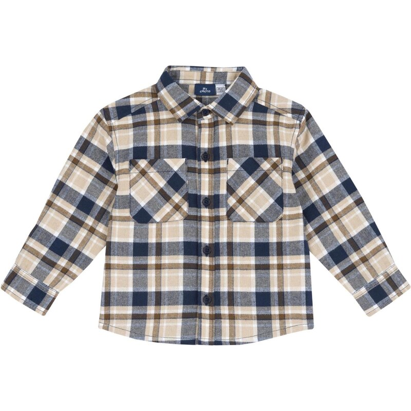 Chicco Košeľa béžová / tmavobéžová / tmavomodrá / biela 65655701
