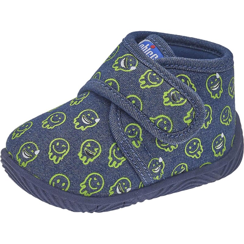 Chicco Papuče Tofu modrá denim / neónovo zelená 65659207