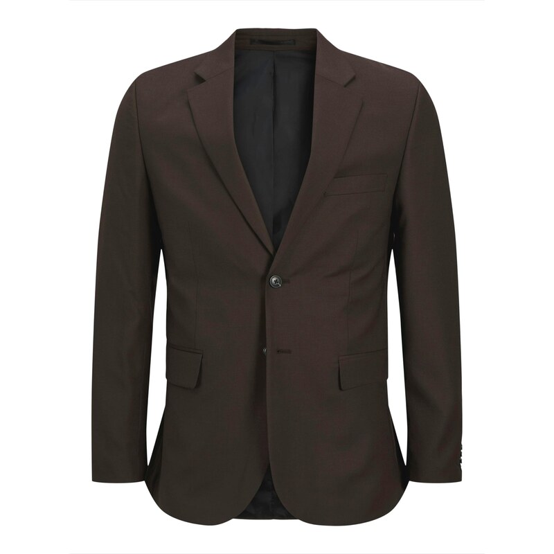 JACK & JONES Biznis sako JPRSOLARIS tmavohnedá 65536252