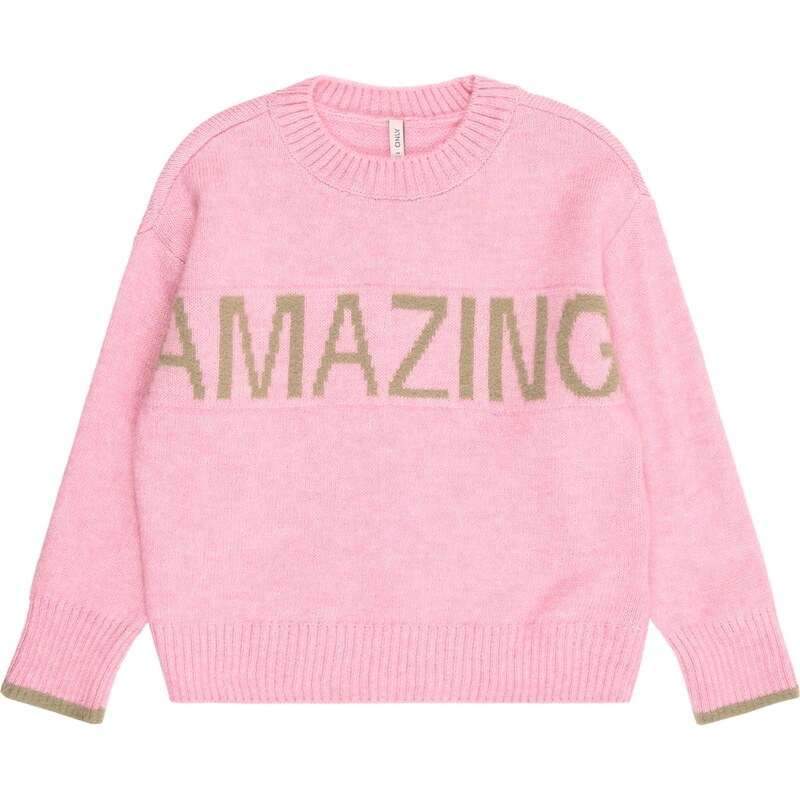 Only Mini Sveter KMGAMOUR trstinová / ružová 65922284