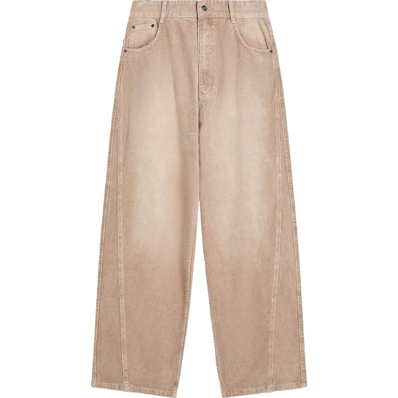 Bershka Nohavice tmavobéžová 65662950