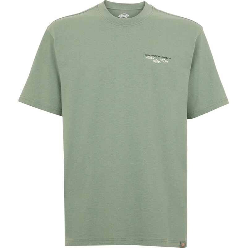 DICKIES Tričko Laryville svetlozelená / čierna / biela 65659835