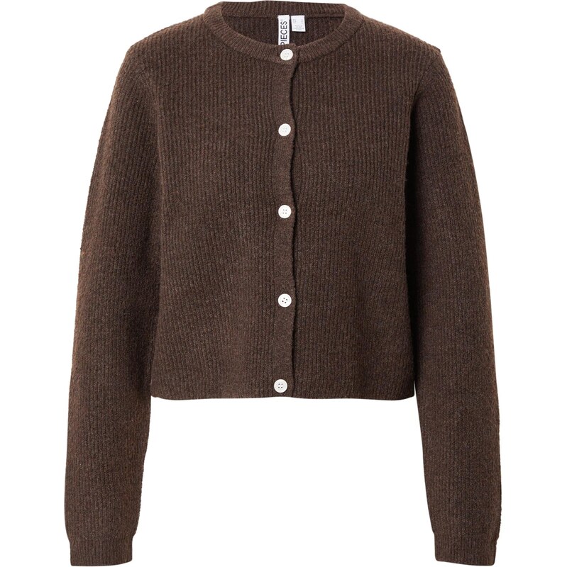 PIECES Kardigán PCSilly tmavohnedá 65663045