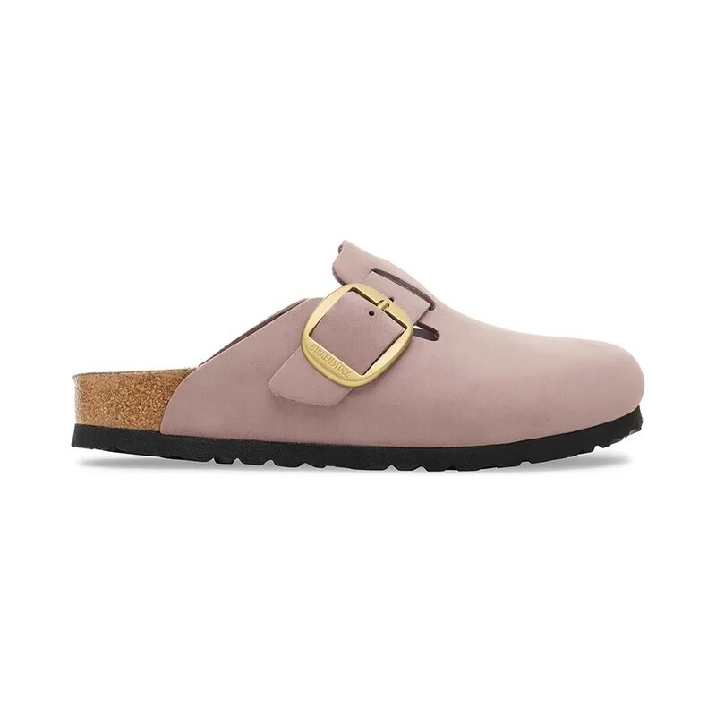 Nubukové šľapky Birkenstock Boston Big Buckle 65275231