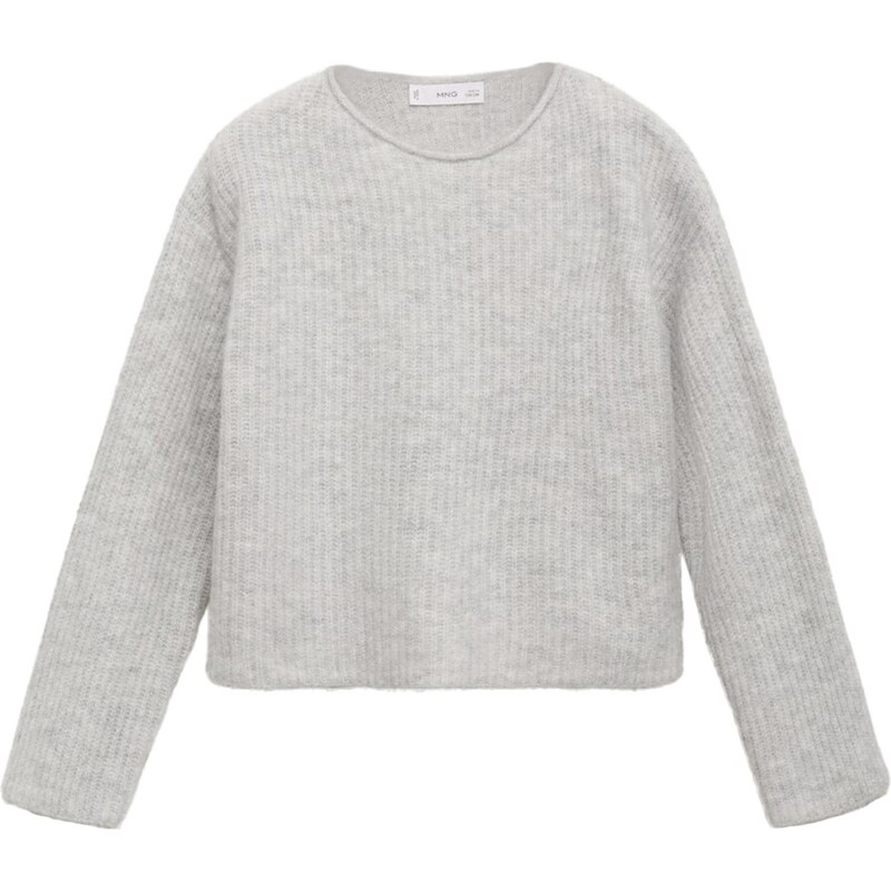 MANGO KIDS Sveter sivá melírovaná 65656114