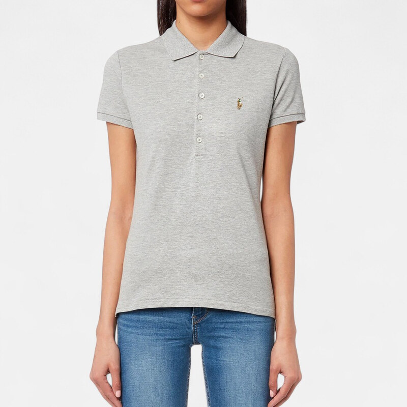 Tommy Hilfiger | Dámské šedé polo triko Ralph Lauren 56355 65274641