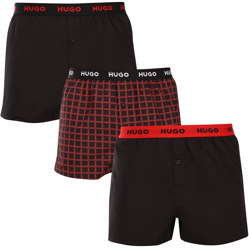 Poškodený obal - 3PACK pánske trenky HUGO viacfarebné (50532565 962) 68456378