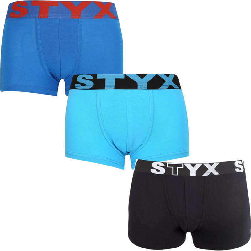 3PACK detské boxerky Styx športová guma viacfarebné (3GJ09079) 6-8 let 66060834
