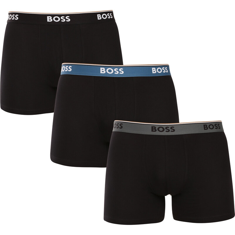 3PACK pánske boxerky BOSS čierne (50531691 968) 65273861