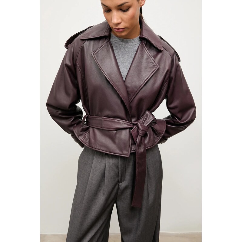 Kožená bunda Answear.LAB 65275024