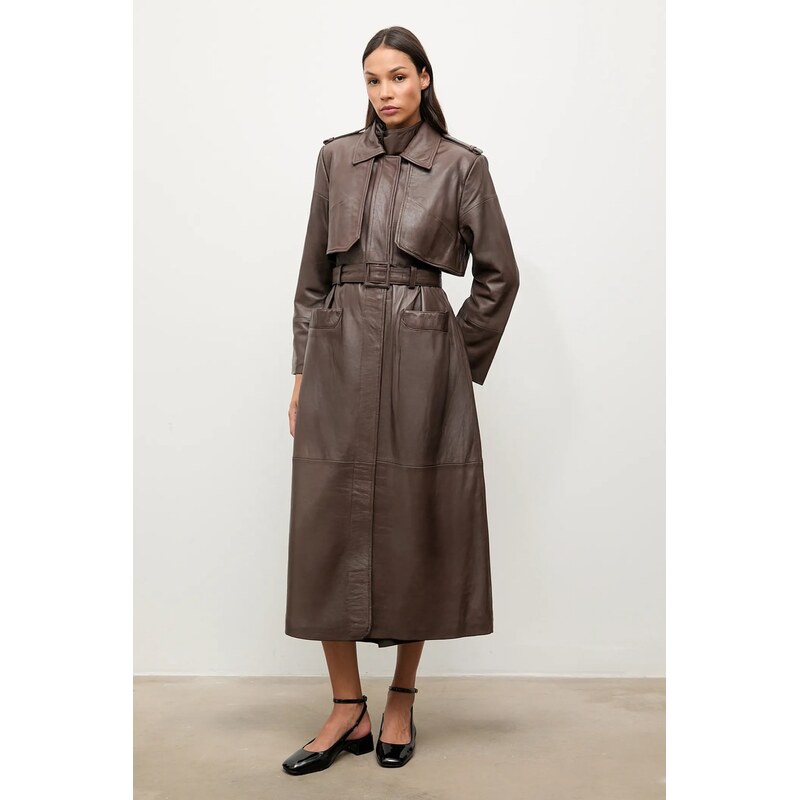 Kožený trenčkot Answear.LAB 65275027