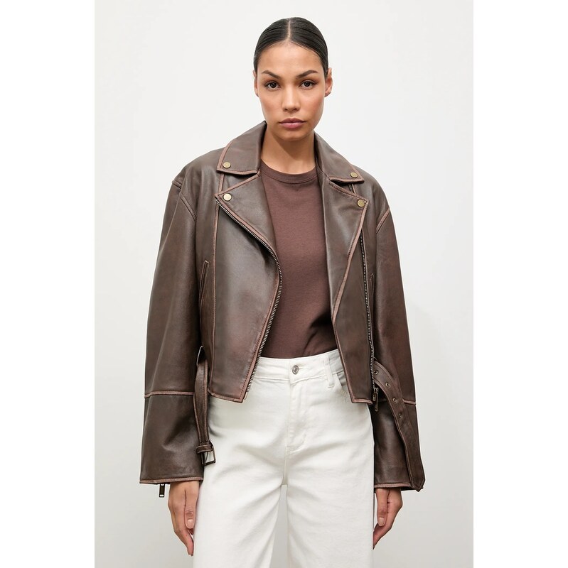 Kožená bunda Answear.LAB 65275068