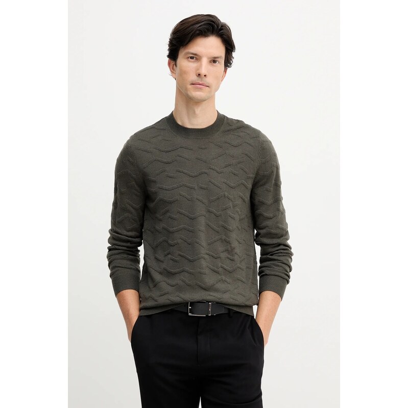 Sveter s prímesou vlny Armani Exchange 65275422