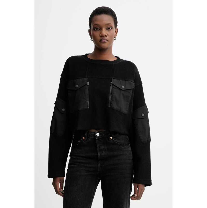 Bavlnená mikina G-Star Multi pkt mix loose cropped 65275583