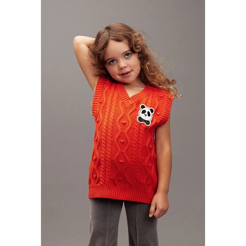 Detská bavlnená vesta Mini Rodini Panda 65275562