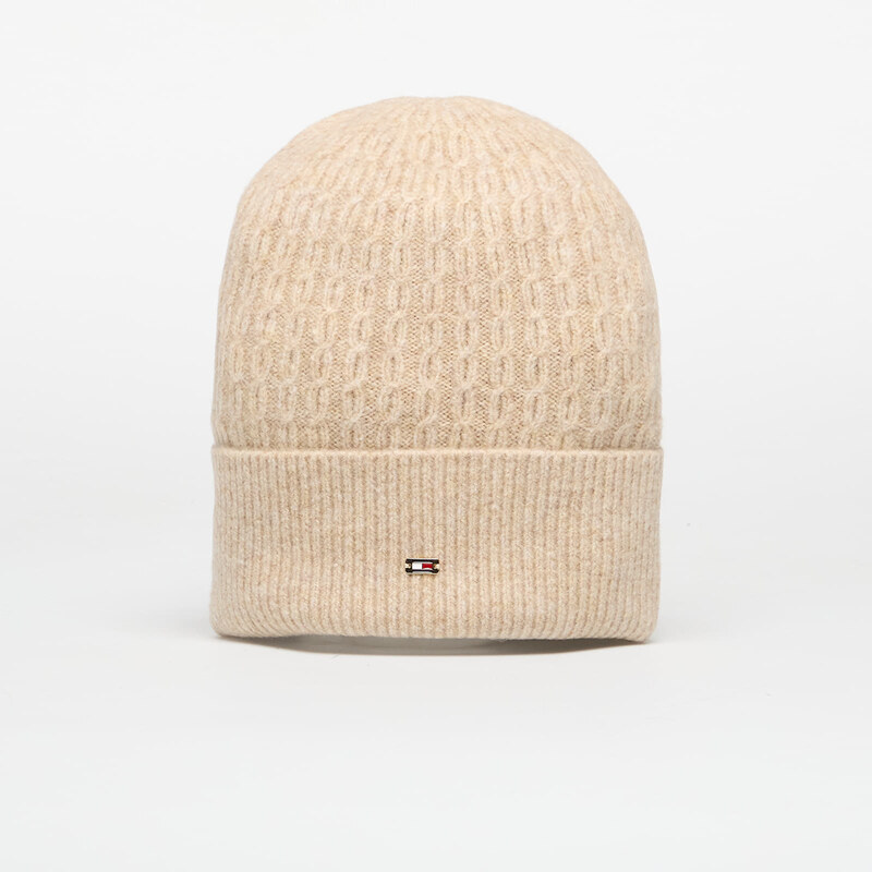 Čiapka Tommy Hilfiger Cable Enamel Flag Beanie Khaki Universal 65276935