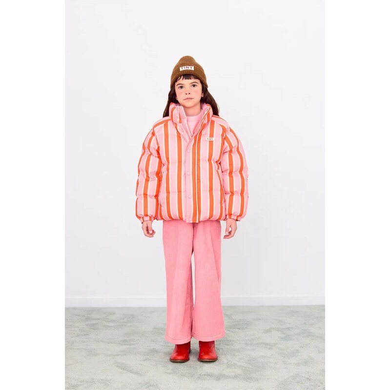 Detská bunda Tinycottons RETRO STRIPES SHORT PADDED JACKET 65278268