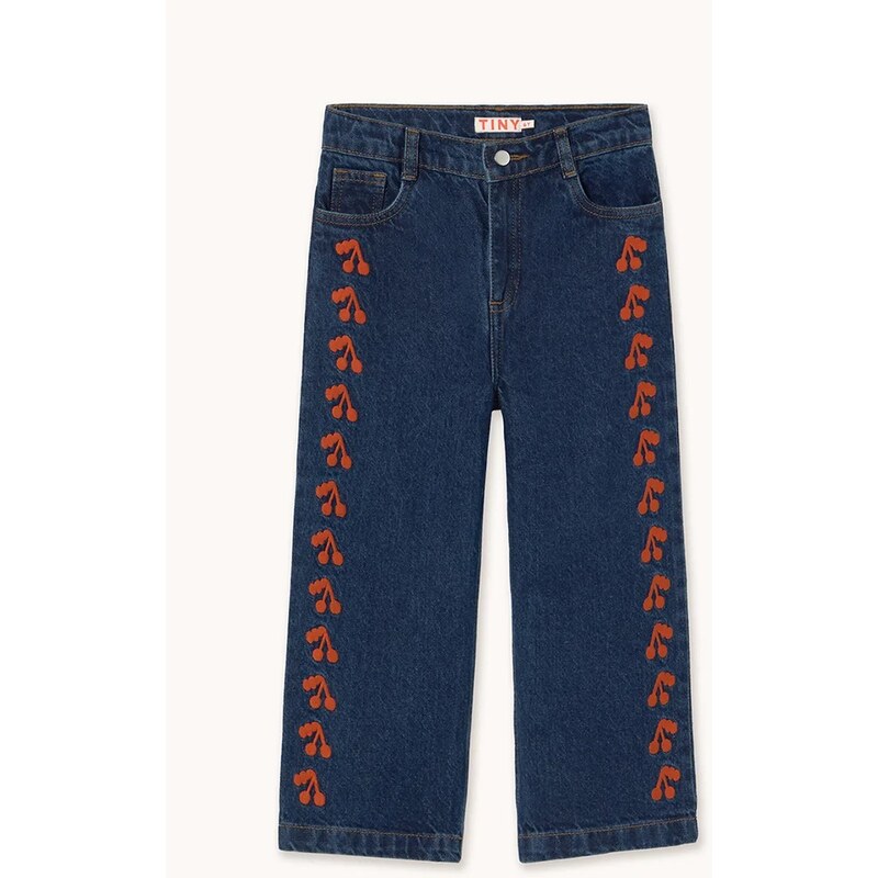 Detské rifle Tinycottons CHERRIES EMBROIDERED JEANS 65278298