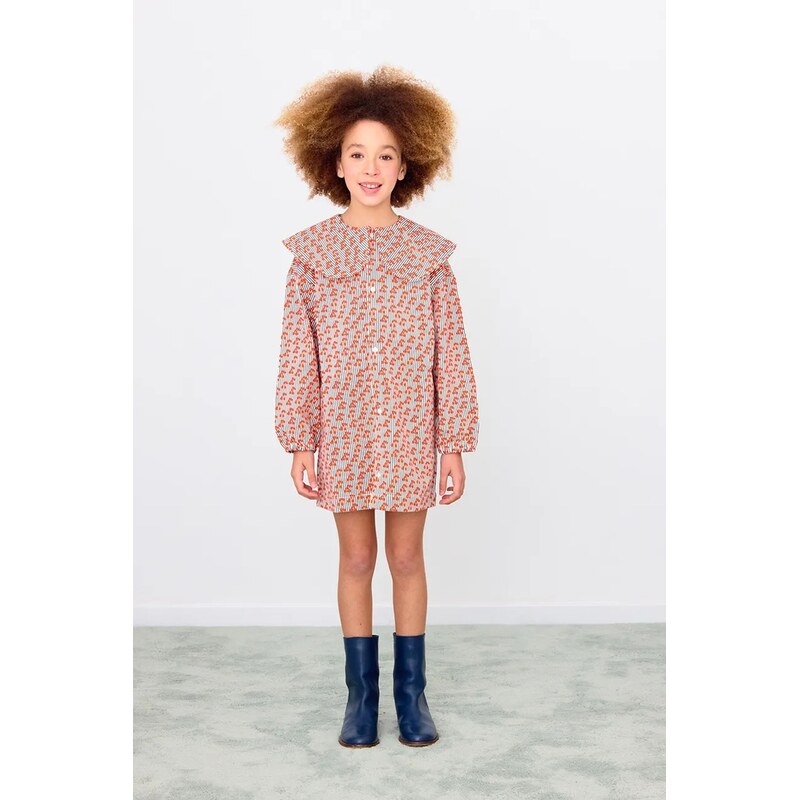 Dievčenské bavlnené šaty Tinycottons CHERRIES WOVEN DRESS 65278308