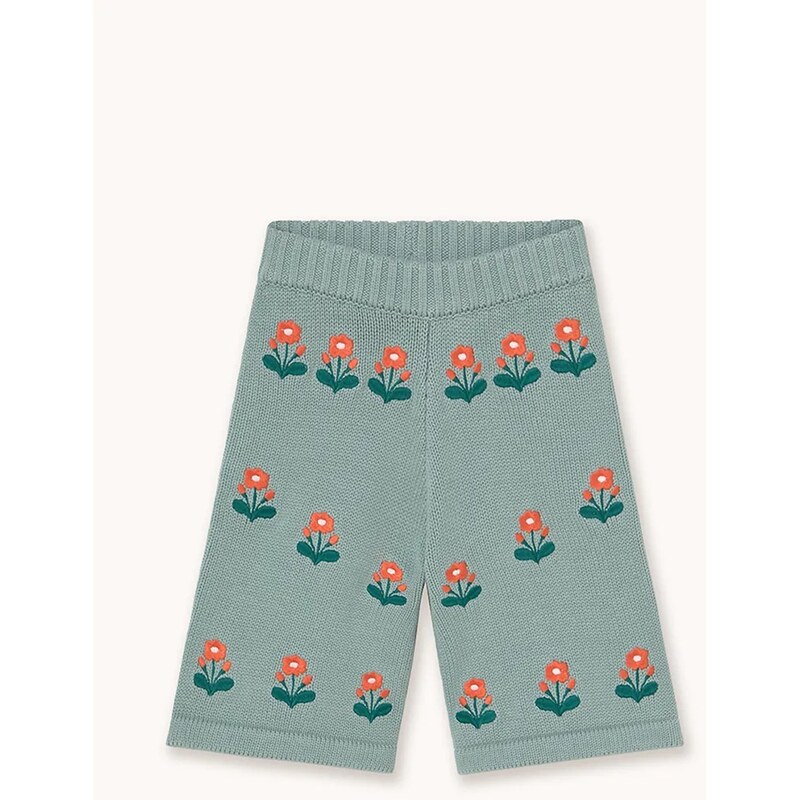 Nohavice pre bábätká Tinycottons FLOWERS BABY KNITTED PANT 65278318