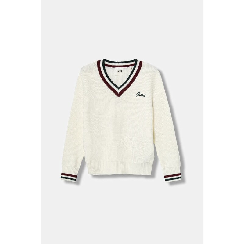 Detský sveter s prímesou vlny Guess 65278397