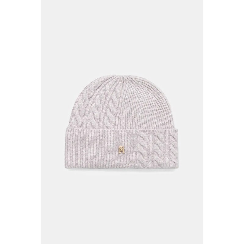 Čiapka s prímesou vlny Tommy Hilfiger 65278937