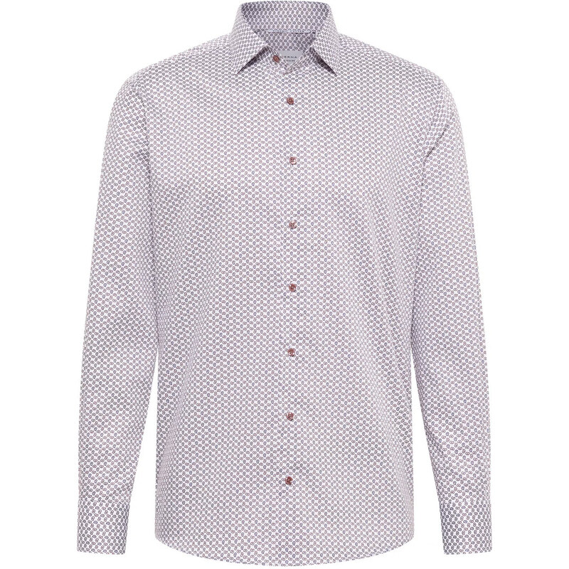 ETERNA Slim fit košeľa Dynamic cotton hnedo modrá Non Iron 63170639