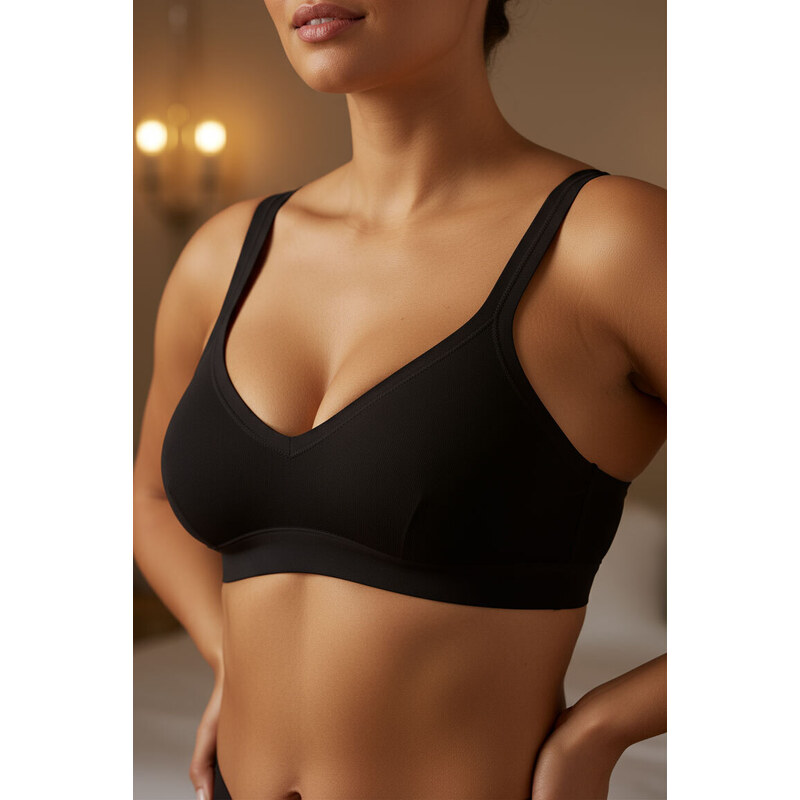 Glara Bavlnená jednofarebná podprsenka 30103400