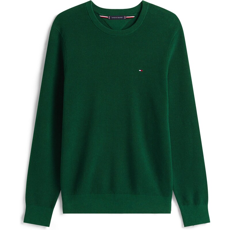 TOMMY HILFIGER Sveter ESSENTIAL tmavozelená 65283843