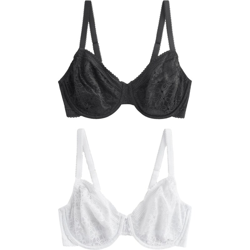 Next Podprsenka čierna / biela 65731292