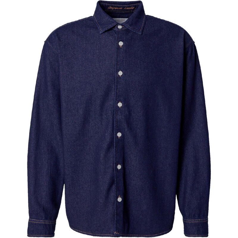 JACK & JONES Košeľa JORNORREBRO tmavomodrá 65283938