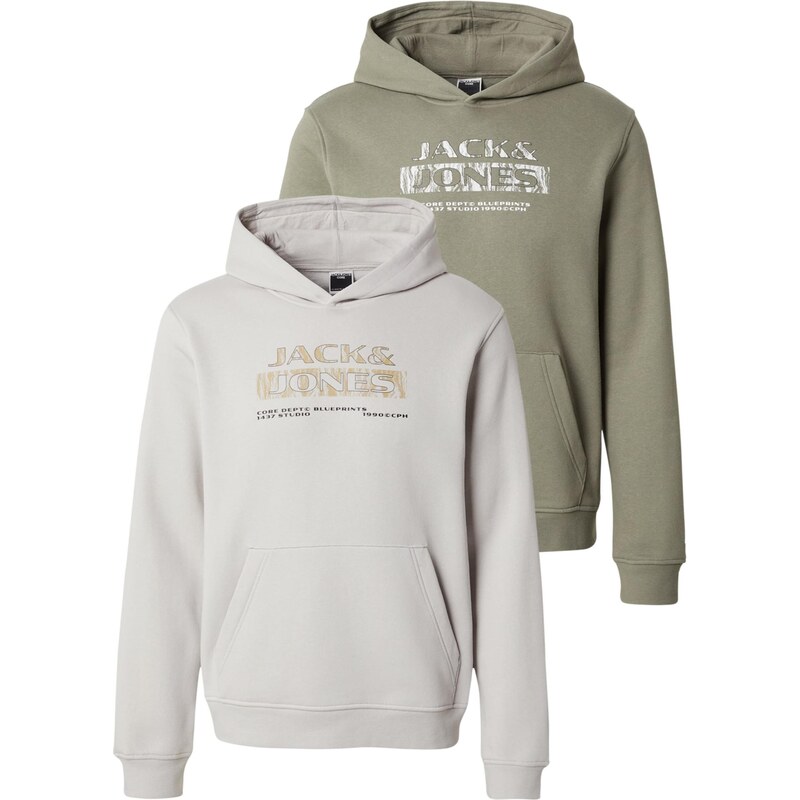 JACK & JONES Mikina JCOSTANCE piesková / svetlosivá / olivová / biela 65475279