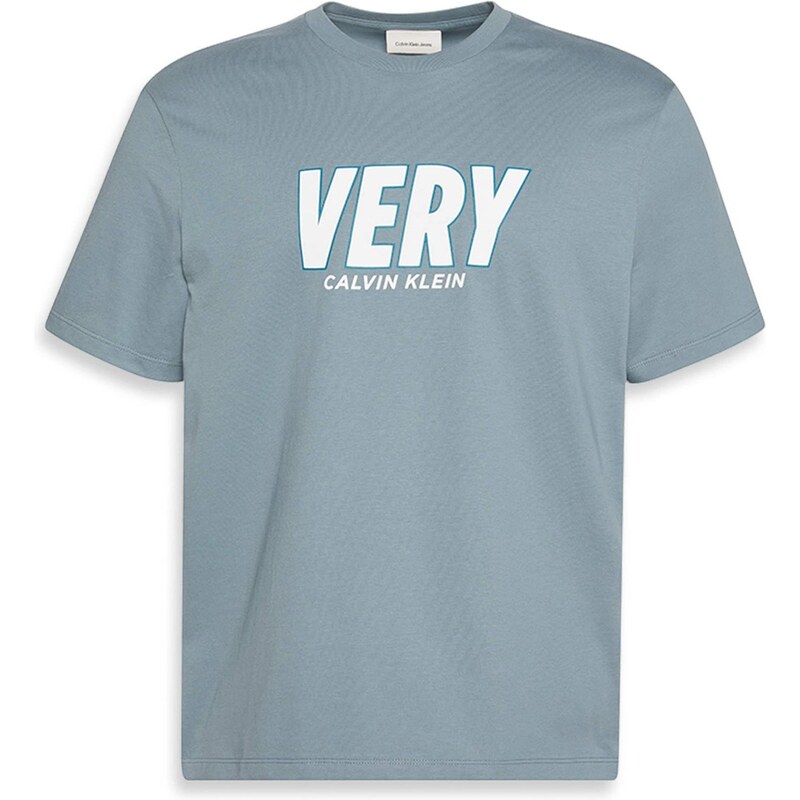 Calvin Klein Jeans Tričko dymovo modrá / biela 65284155